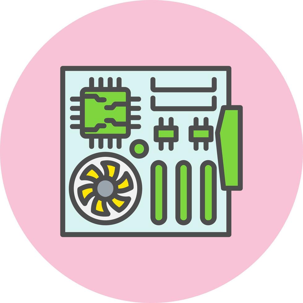 Gaming Motherboard Vector Icon