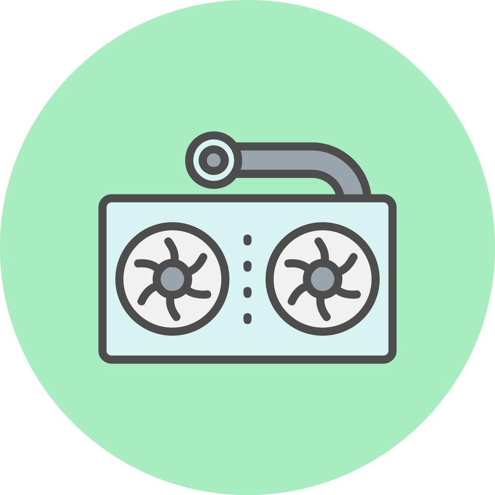 PC Radiator Vector Icon