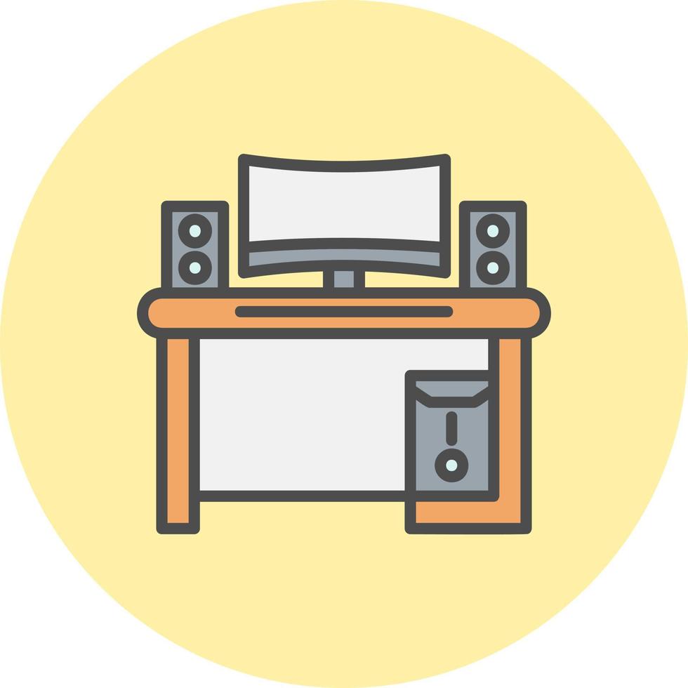 Gaming Setup Vector Icon