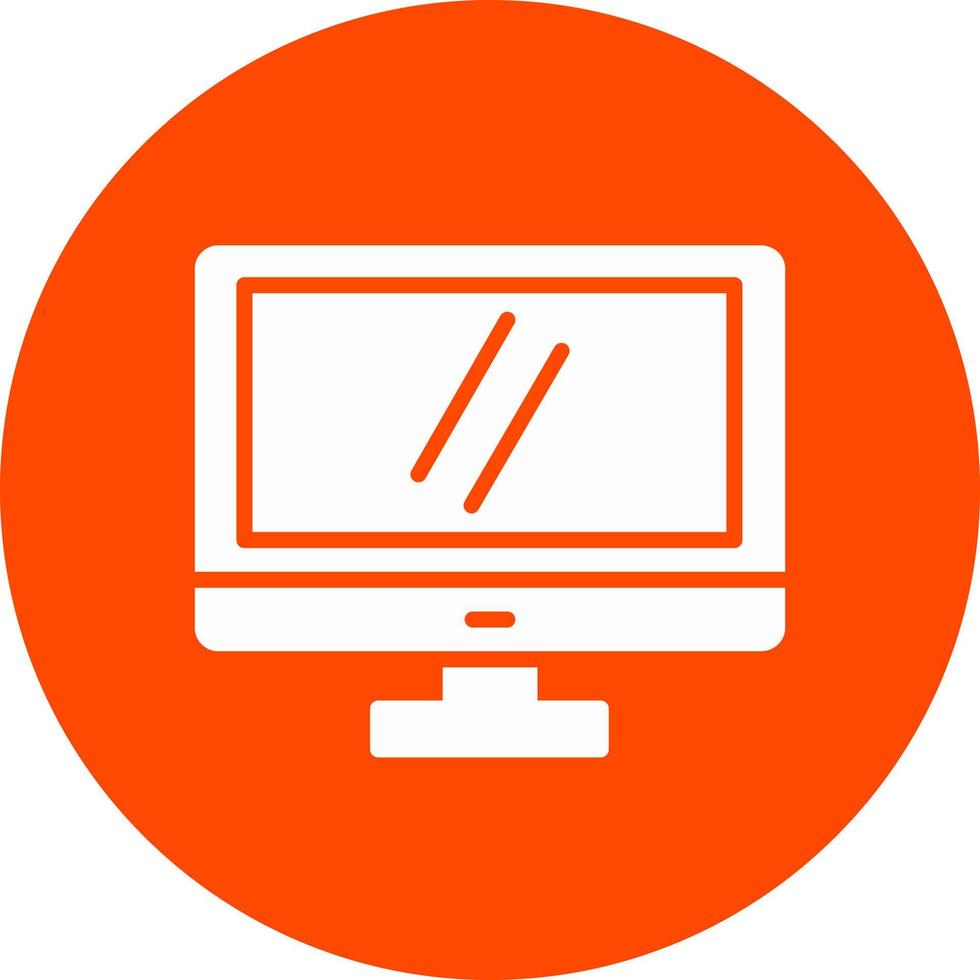 Monitor Display Vector Icon