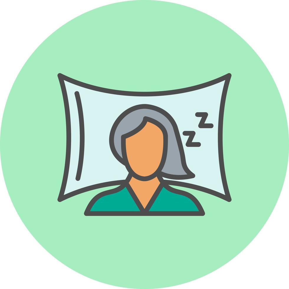 Sleeping Vector Icon