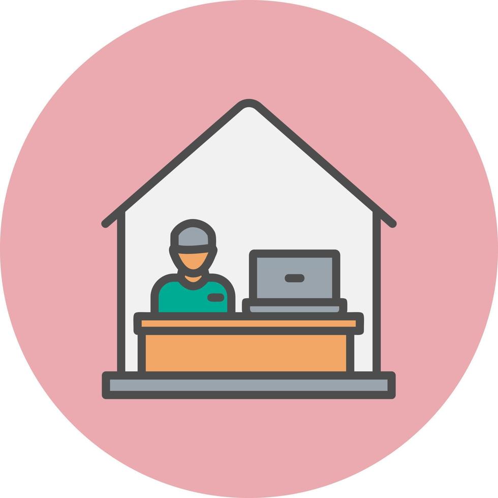 Work From Home Vector Icon