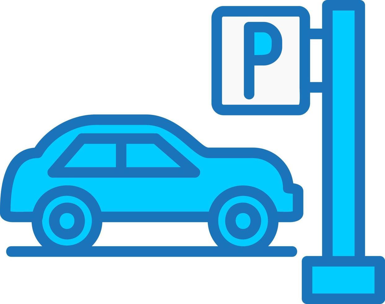 Car Parking Vector Icon