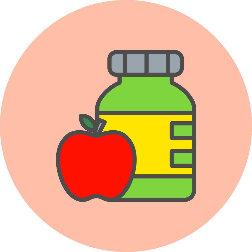 Apple Paste Vector Icon