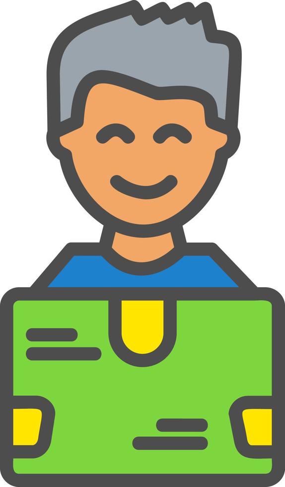 Delivery Man Vector Icon