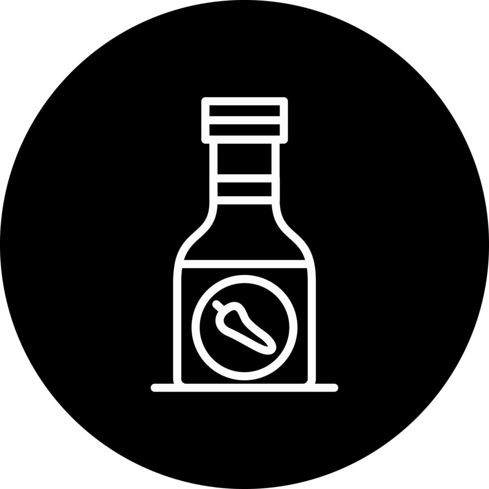 icono de vector de botella de salsa