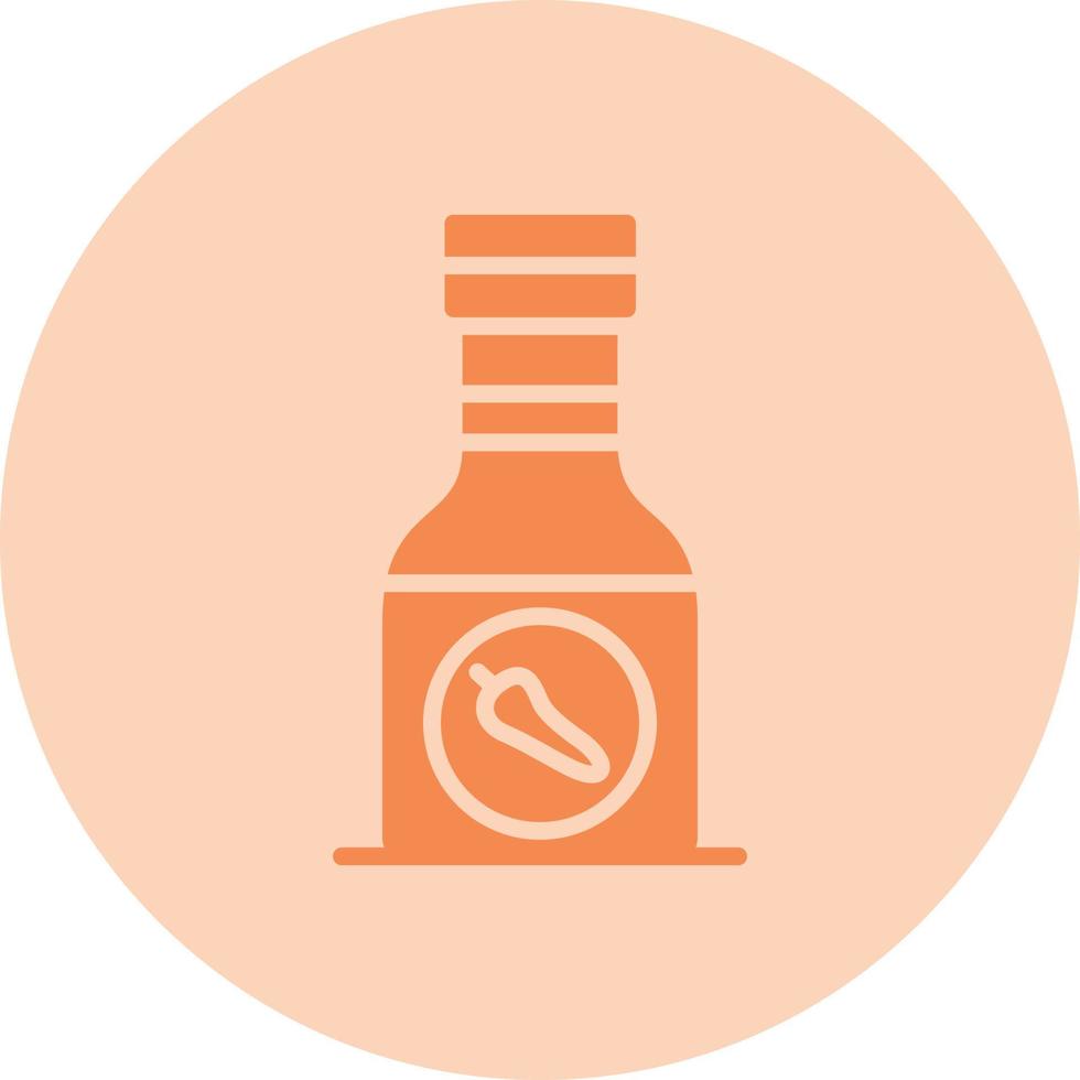 Sauce Bottle Vector Icon