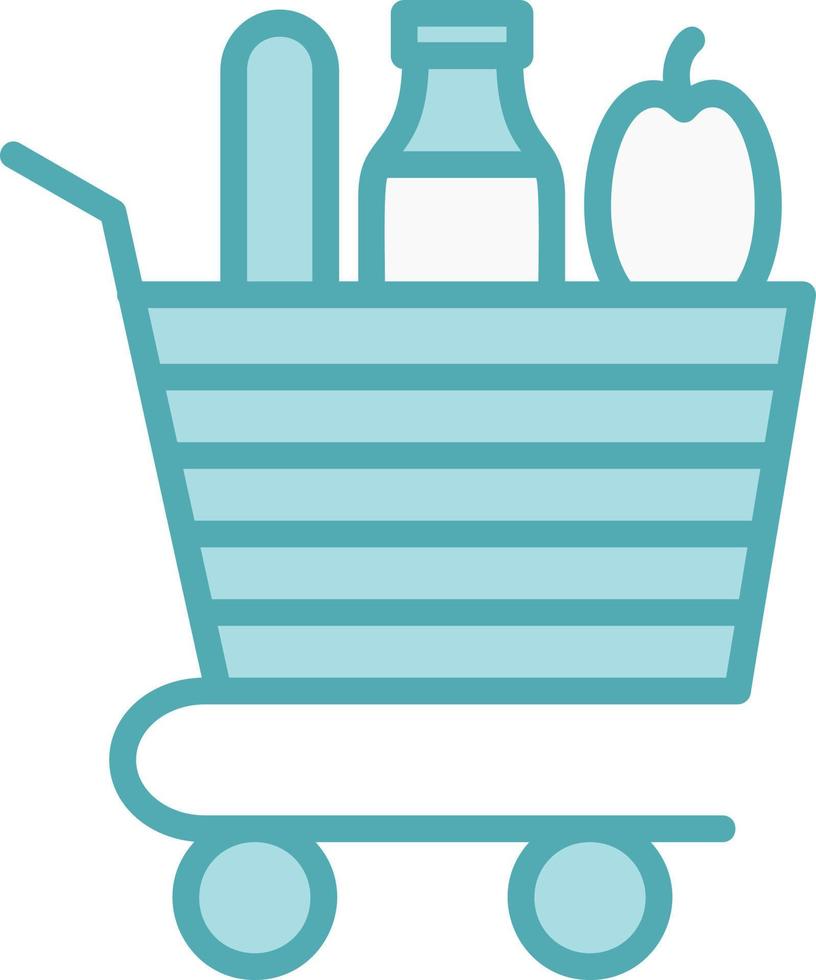Grocery Cart Vector Icon