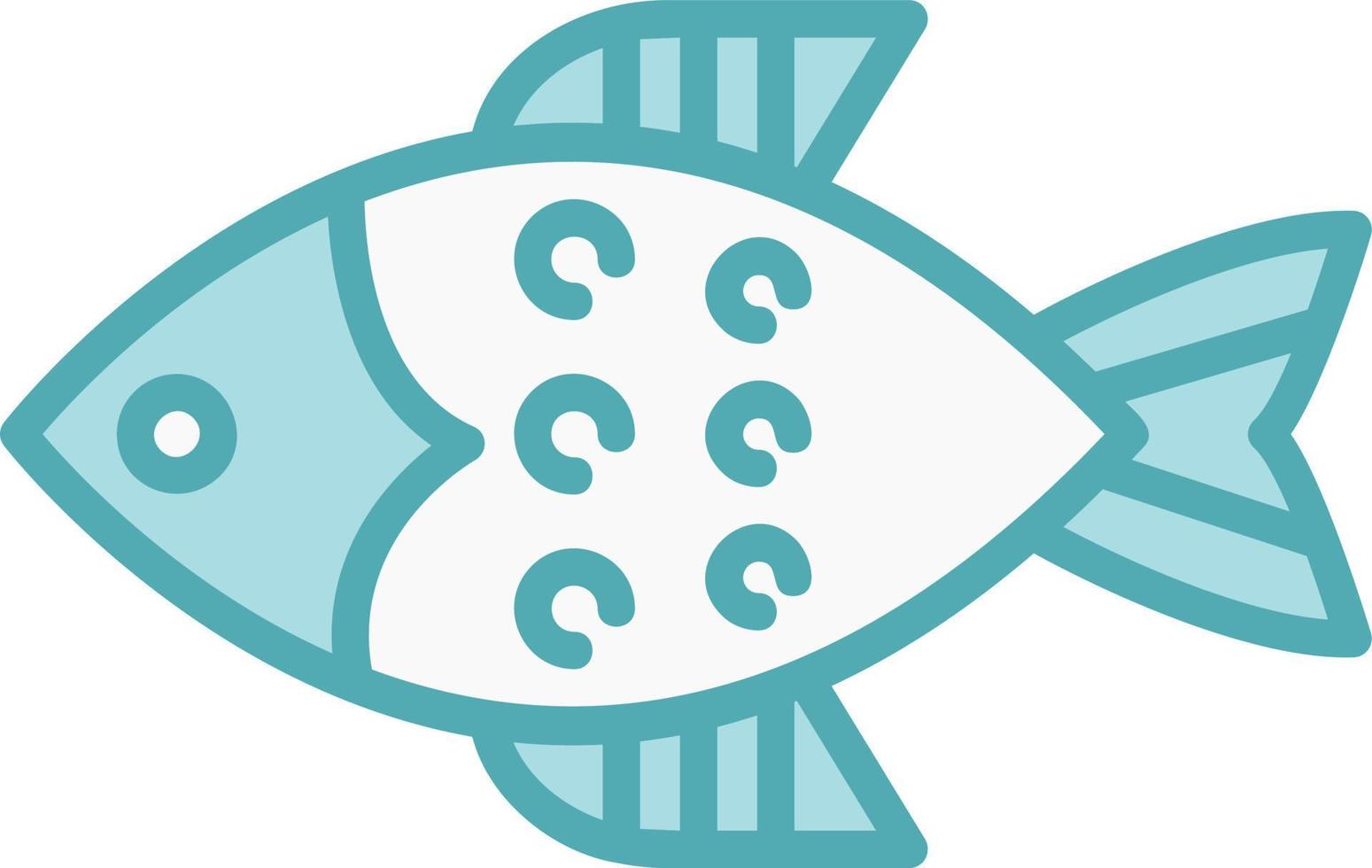 icono de vector de pescado