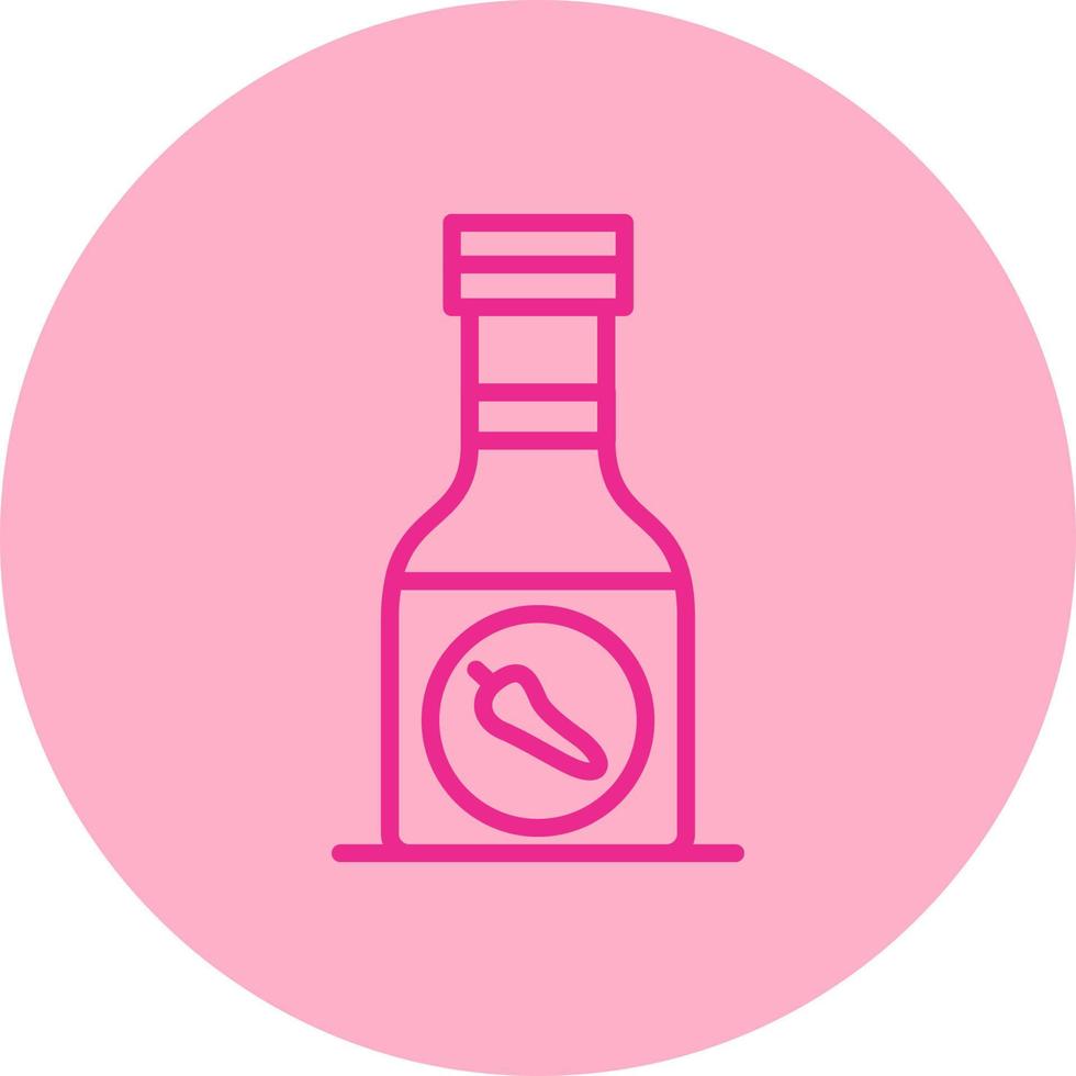 Sauce Bottle Vector Icon