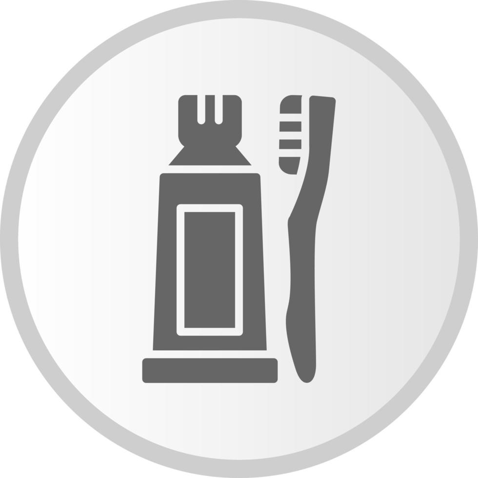 Teeth Brush Toothpaste Vector Icon
