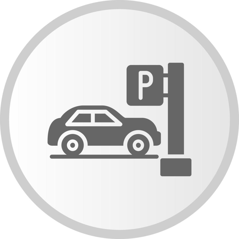 icono de vector de estacionamiento de coche