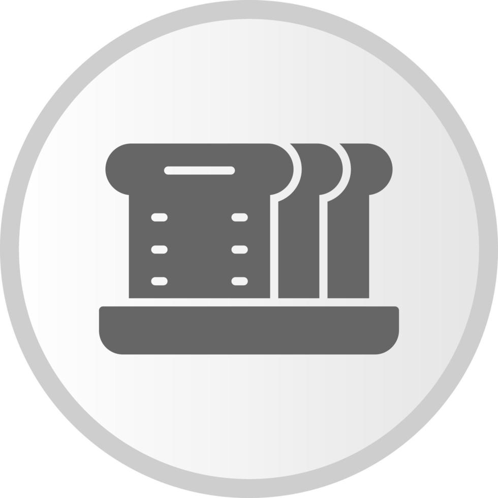 Flat Bread Vector Icon