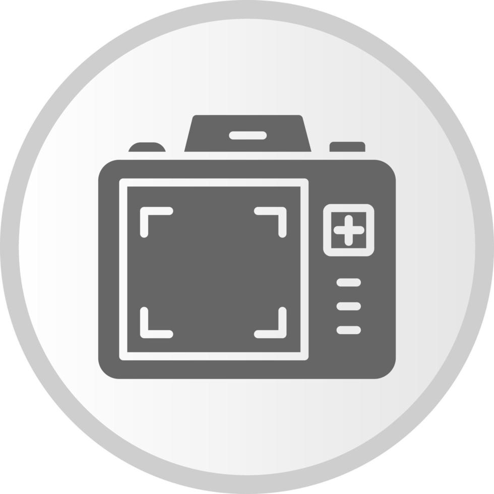 icono de vector de pantalla de cámara dslr