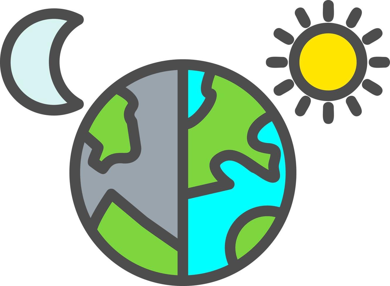 Day and Night Vector Icon