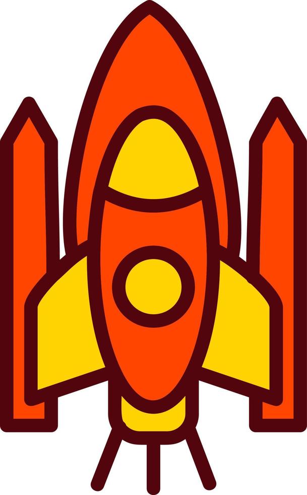 icono de vector de transbordador espacial