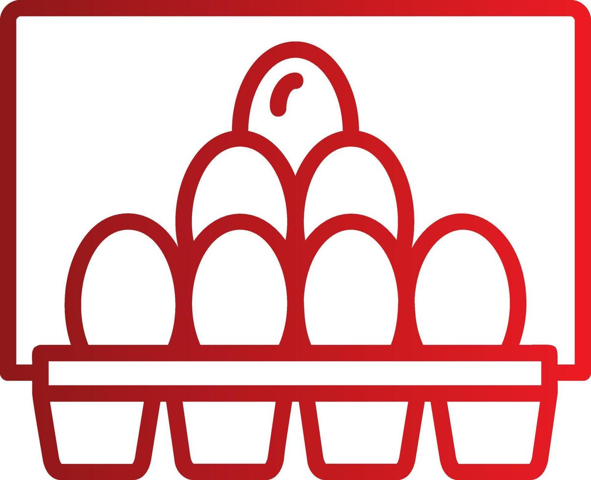 Egg Carton Vector Icon