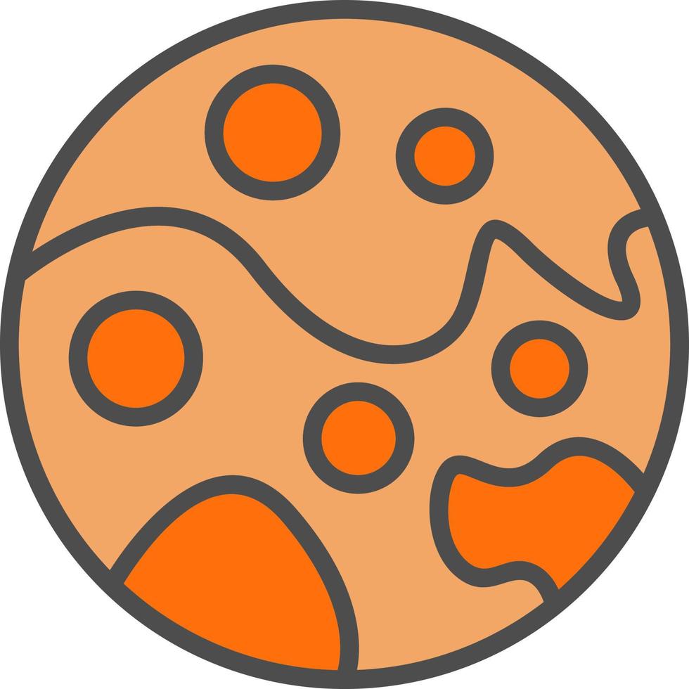 Mars Vector Icon