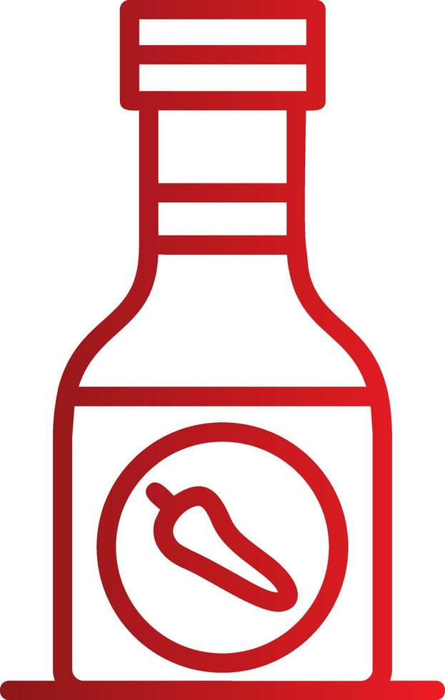 icono de vector de botella de salsa