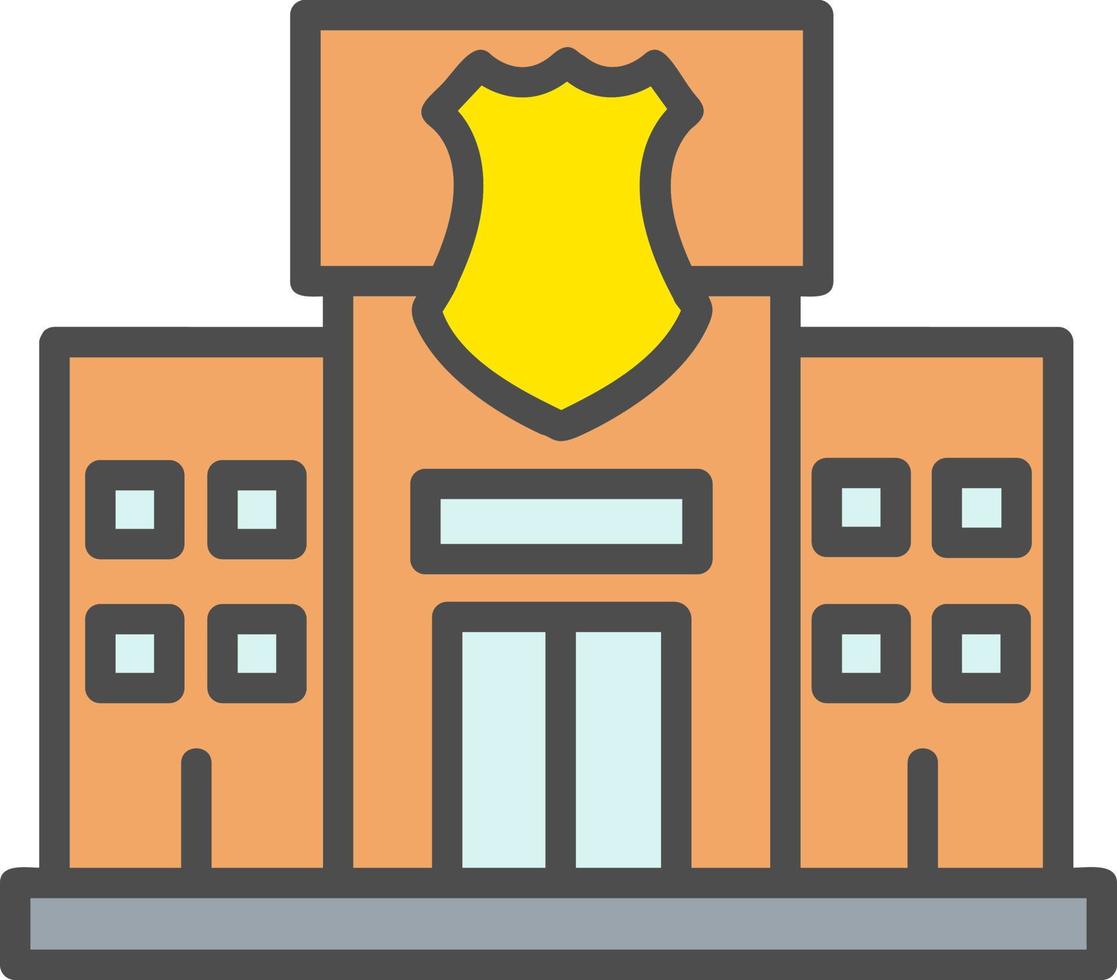 Police Station Vector Icon