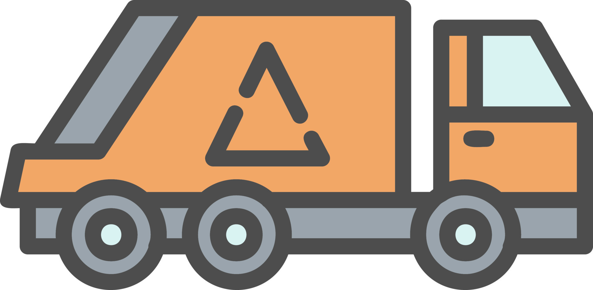 Trash Truck Vector Icon 16487207 Vector Art at Vecteezy