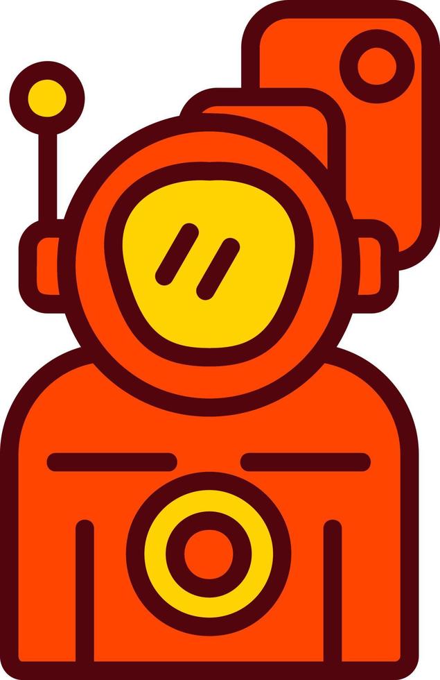 Astronaut Camera Vector Icon