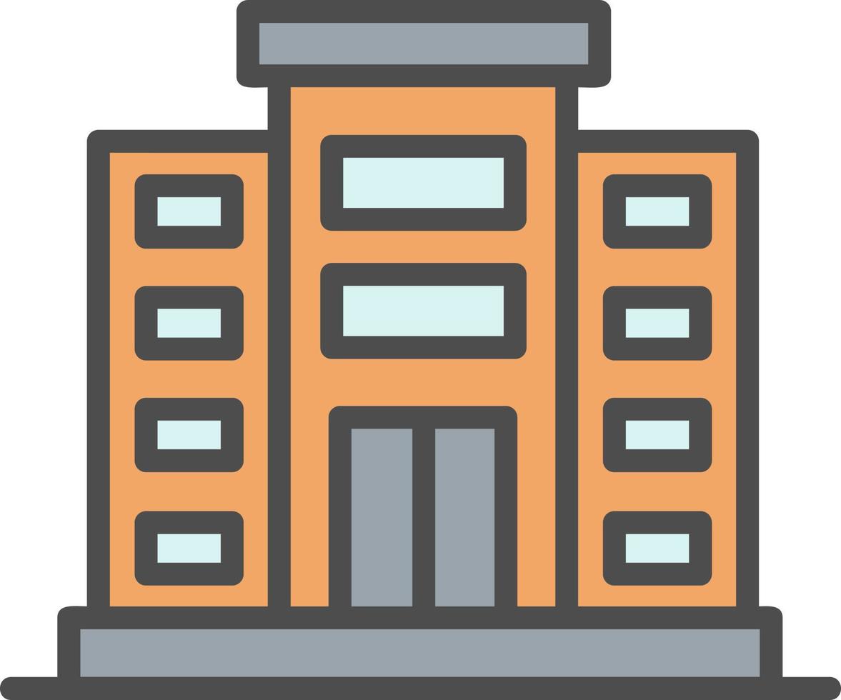 icono de vector de edificio