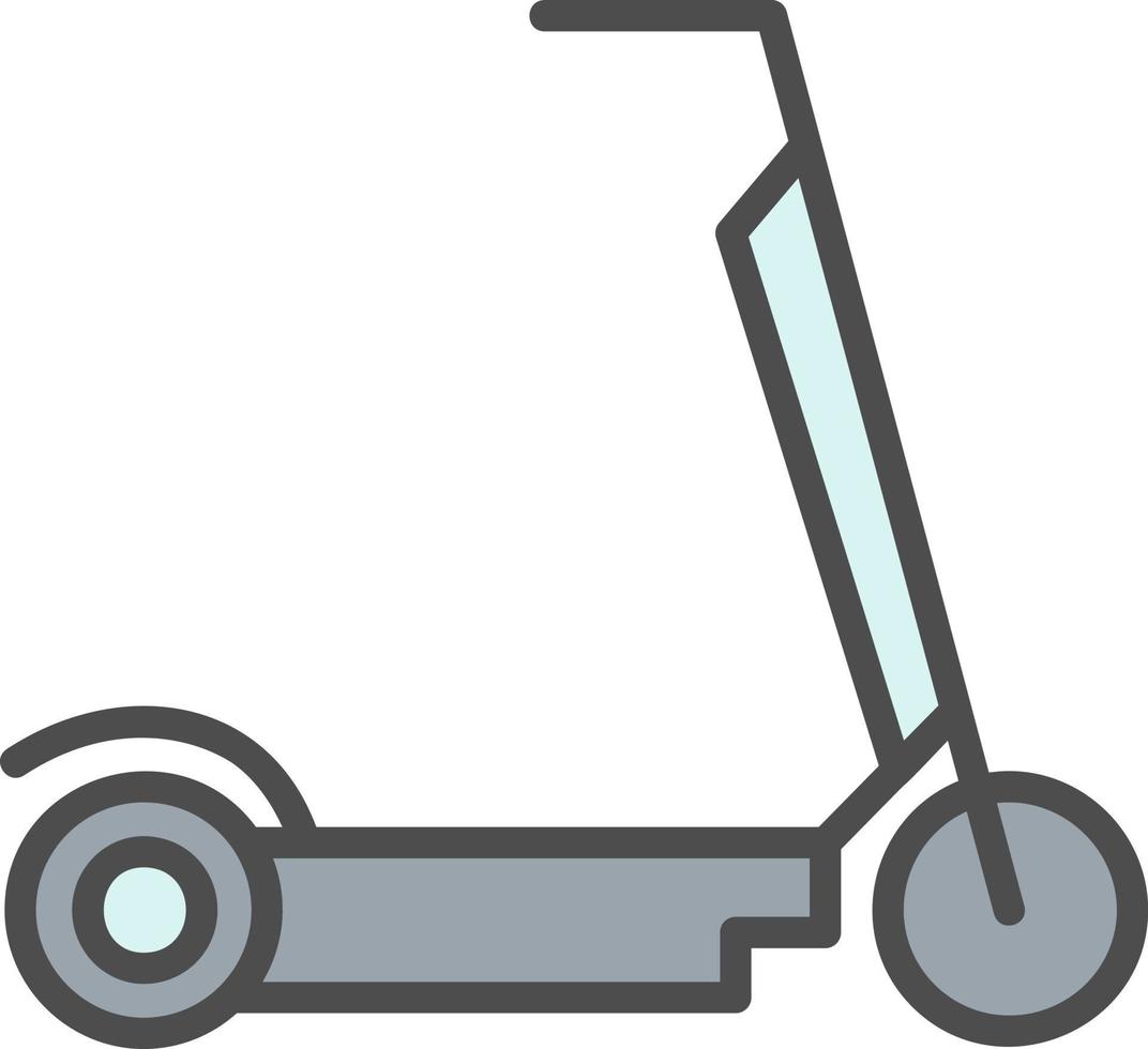 Kick Scooter Vector Icon