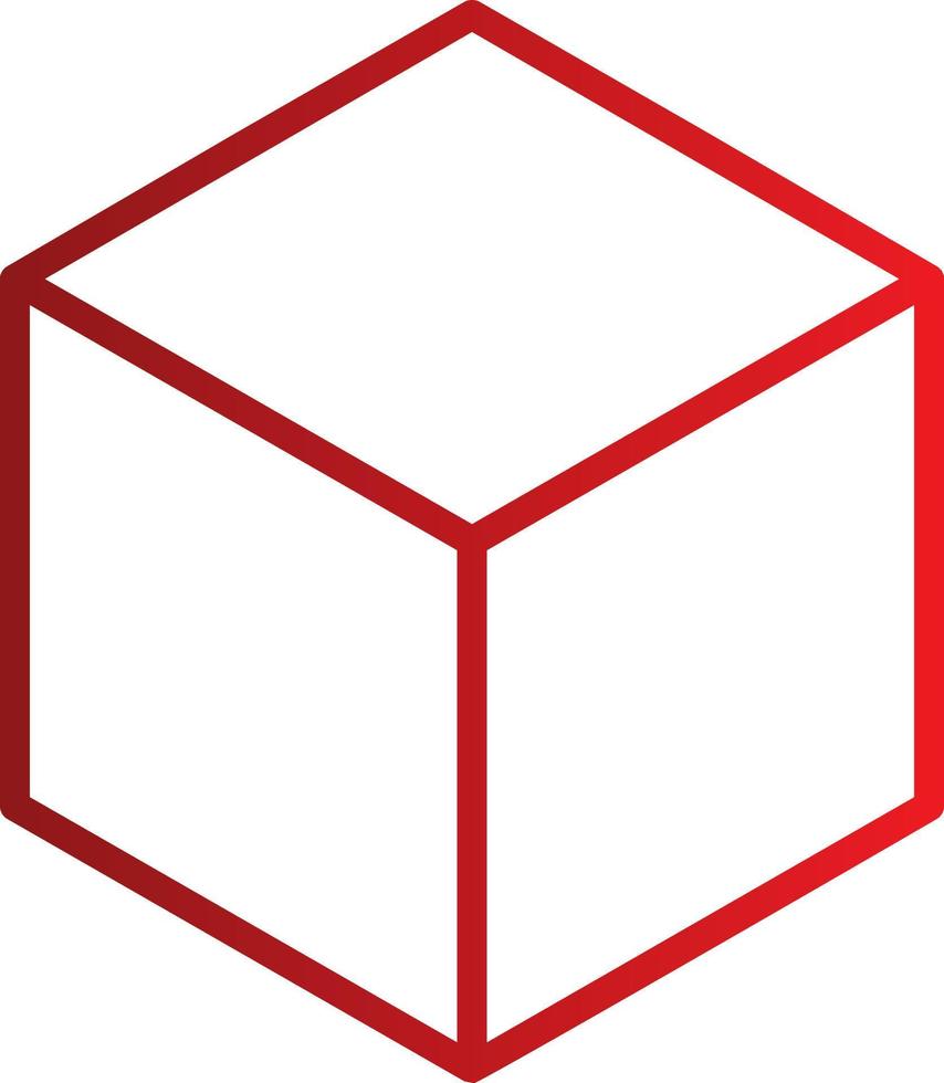 icono de vector de cubo