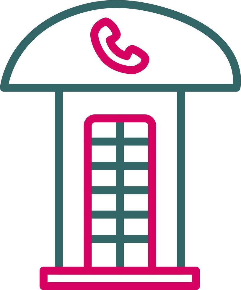 Phone Booth Vector Icon