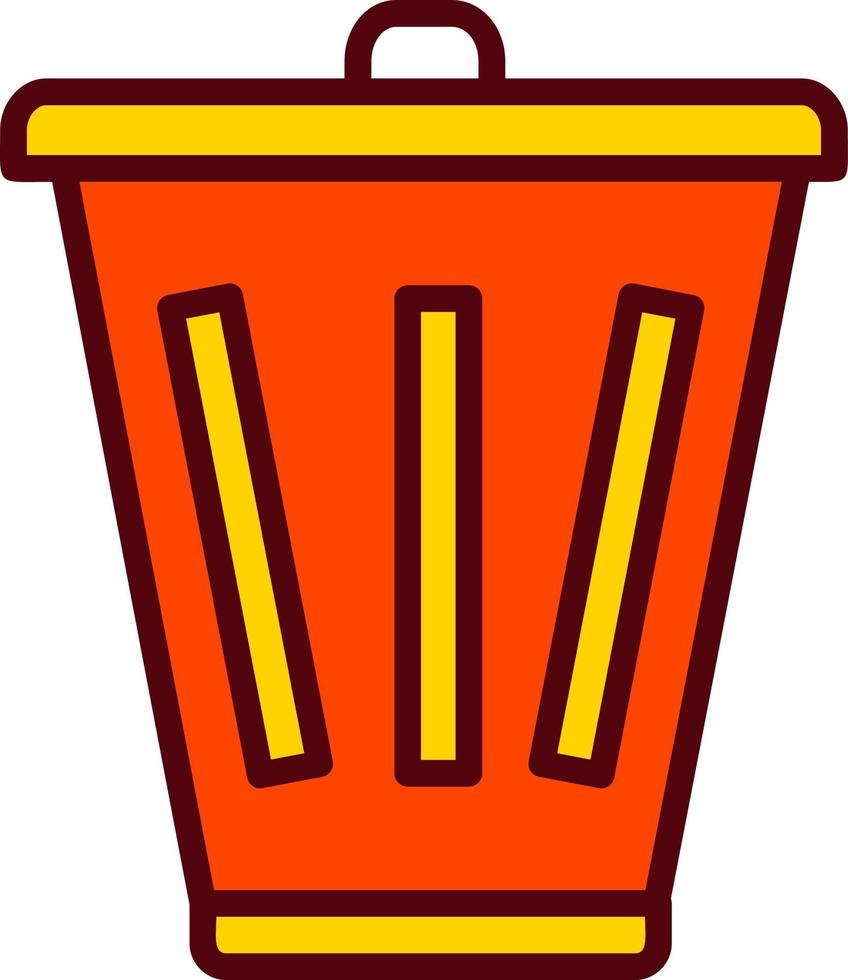 icono de vector de papelera de reciclaje