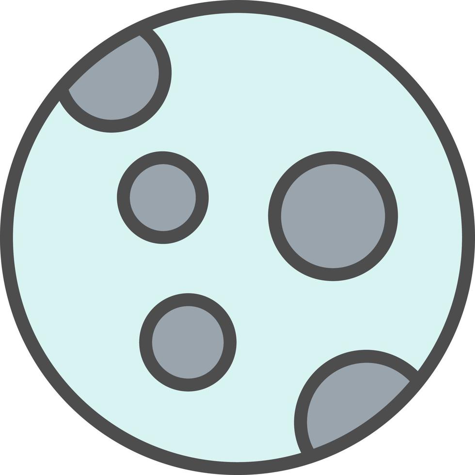 icono de vector de superficie lunar