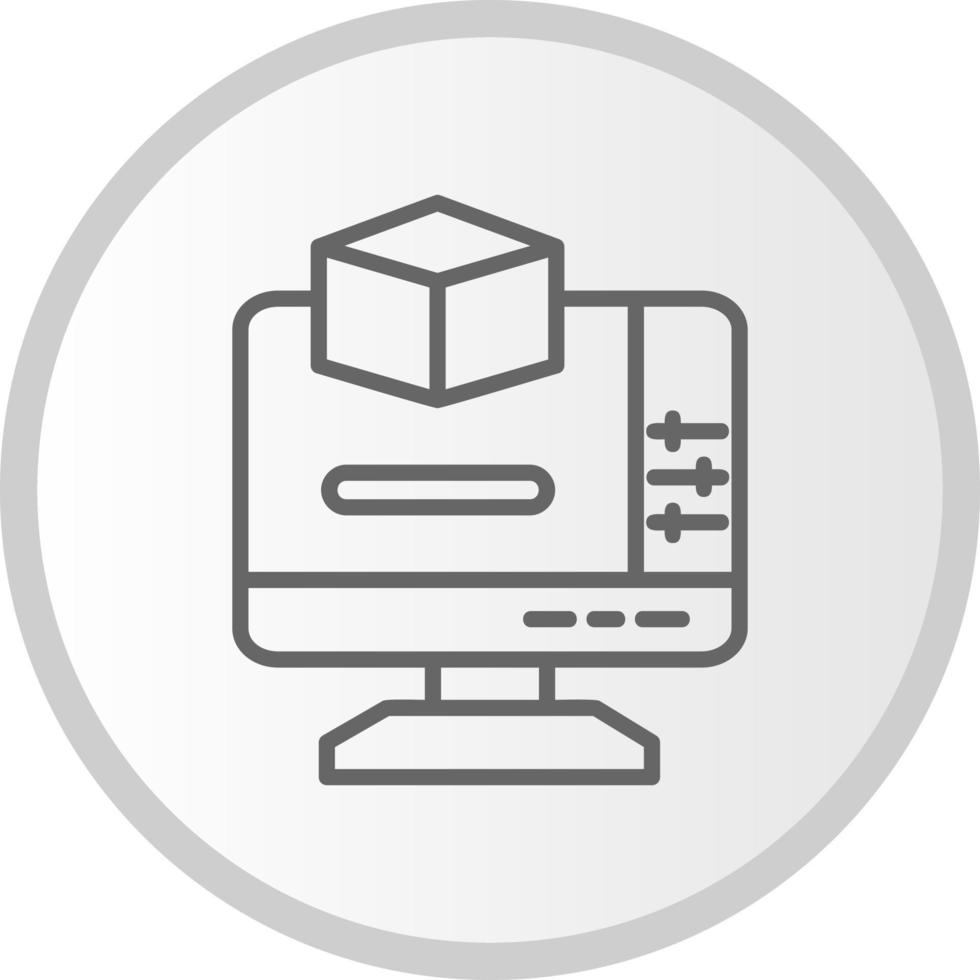 3d Modeling Vector Icon