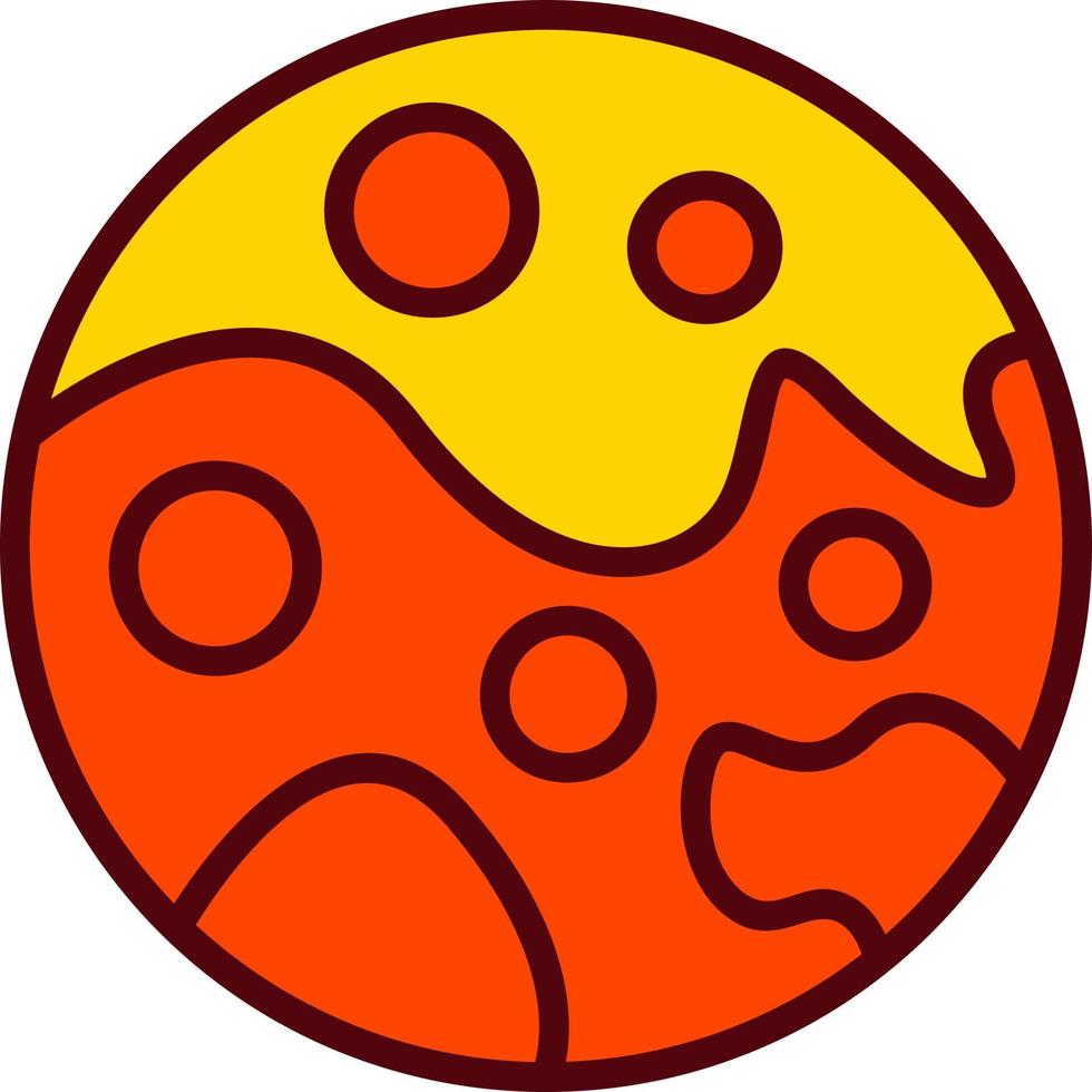 Mars Vector Icon