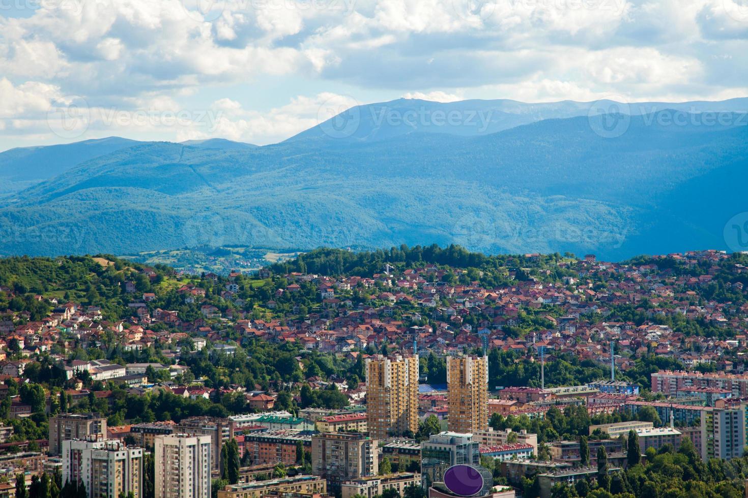 cuty landscape with mountains photo