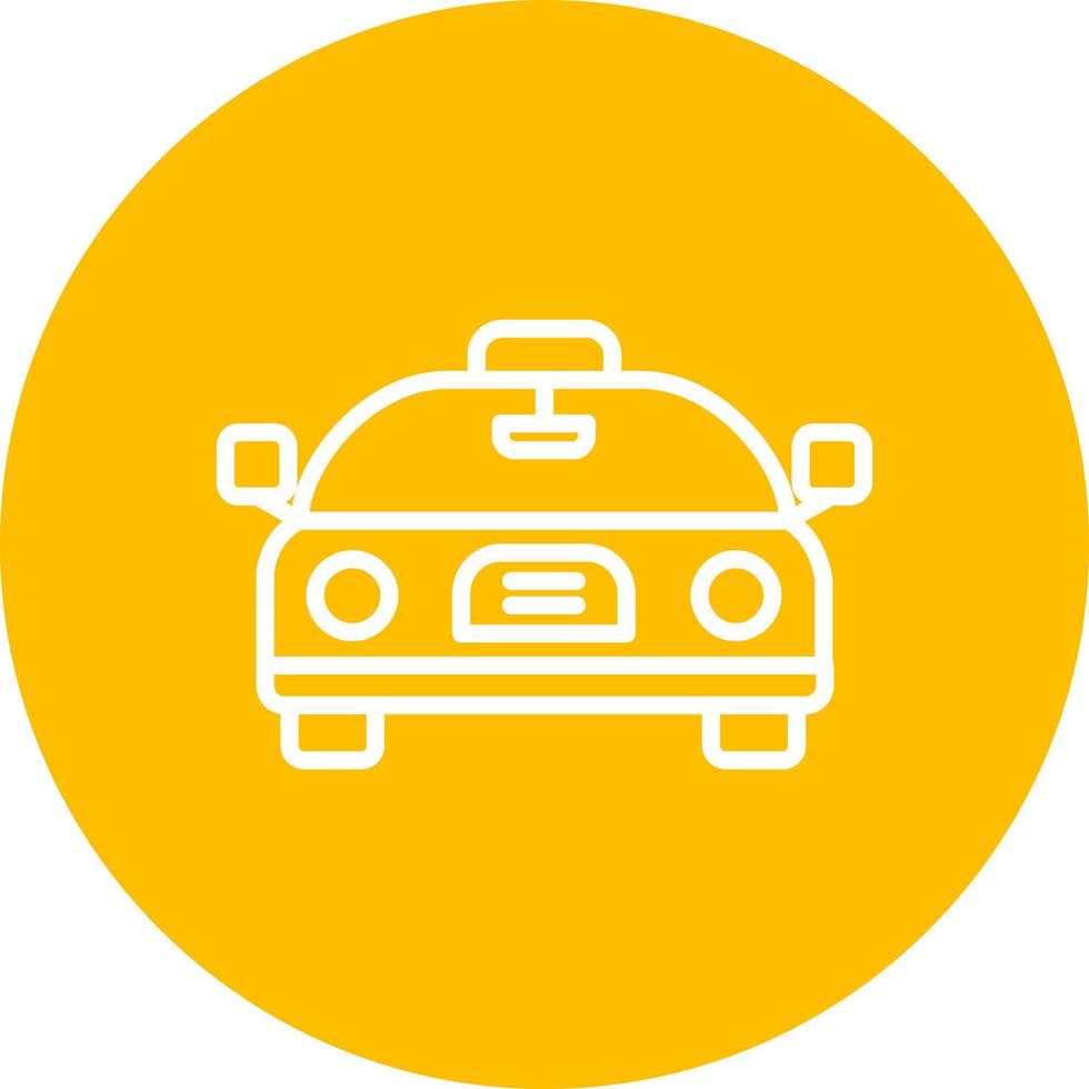 icono de vector de taxi