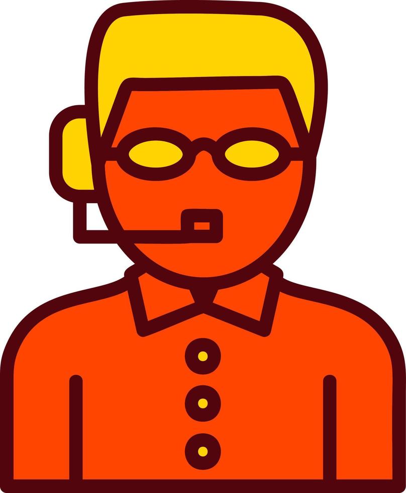 icono de vector de comentarista