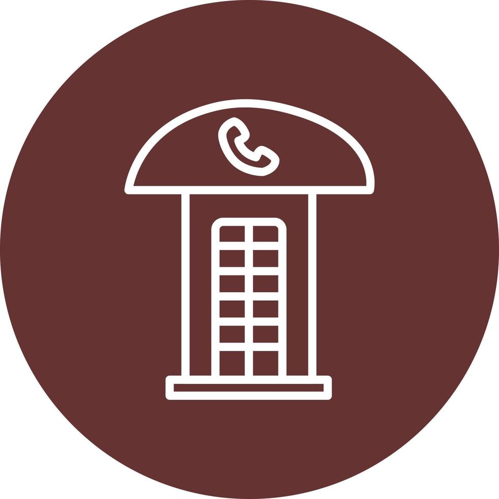 Phone Booth Vector Icon