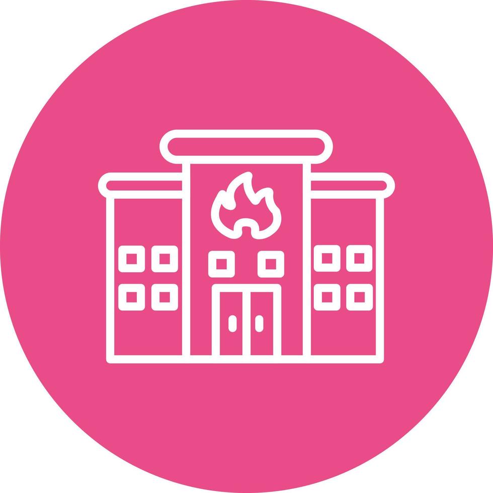 Fire Station Vector Icon