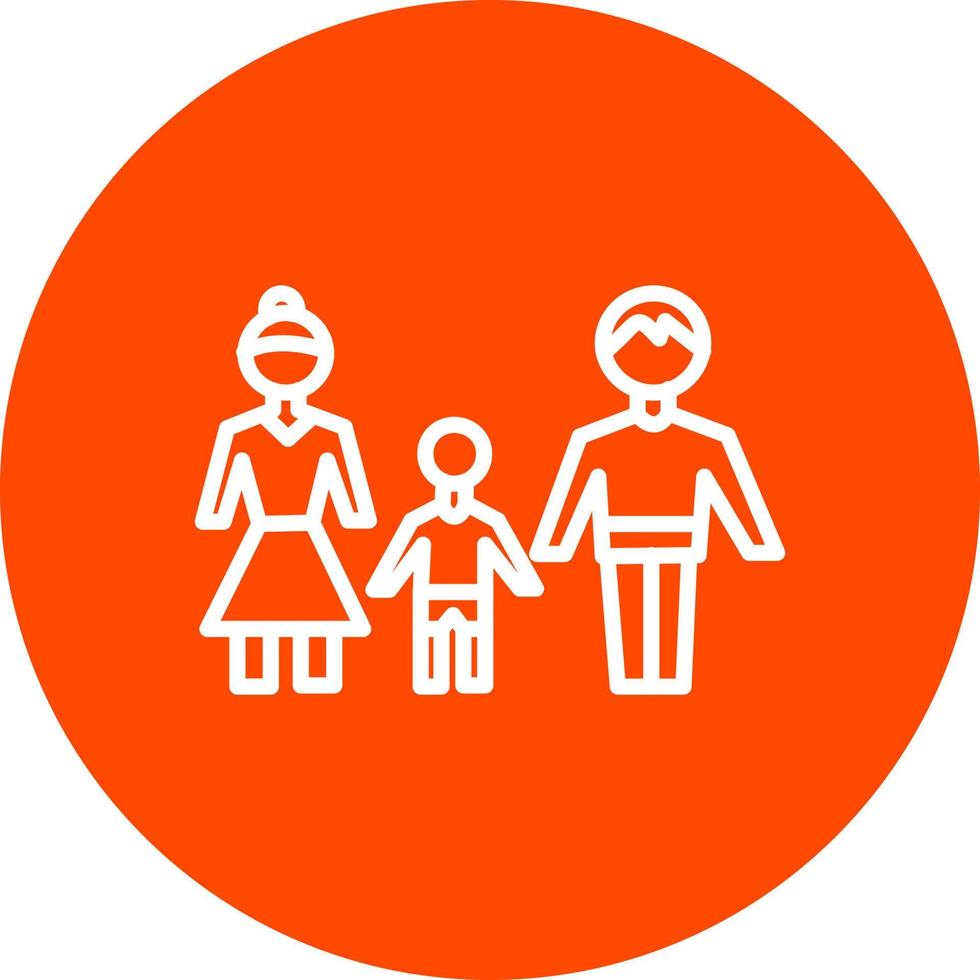 icono de vector de familia