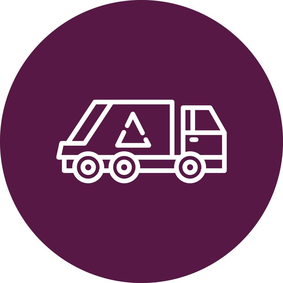 Trash Truck Vector Icon