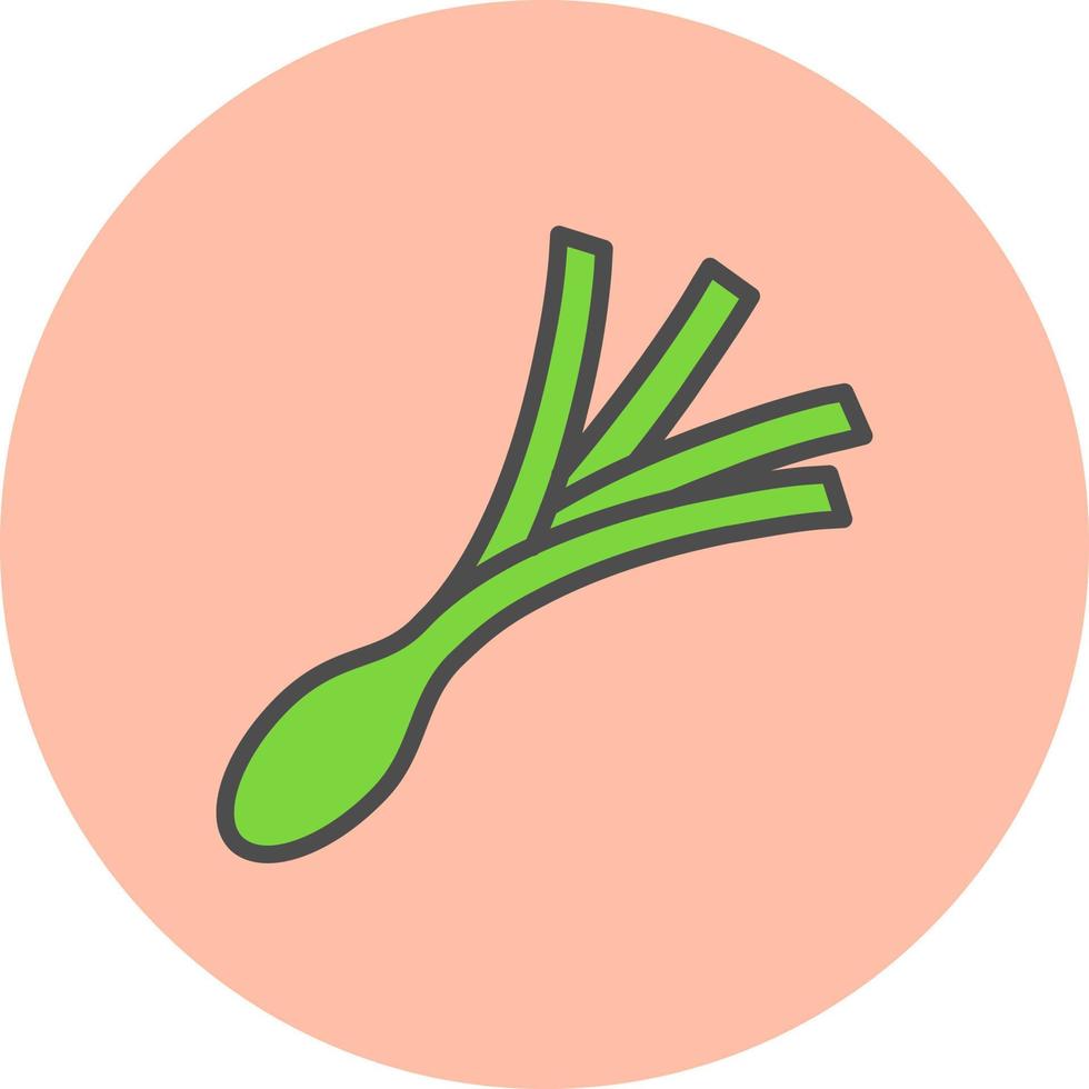 Leek Vector Icon