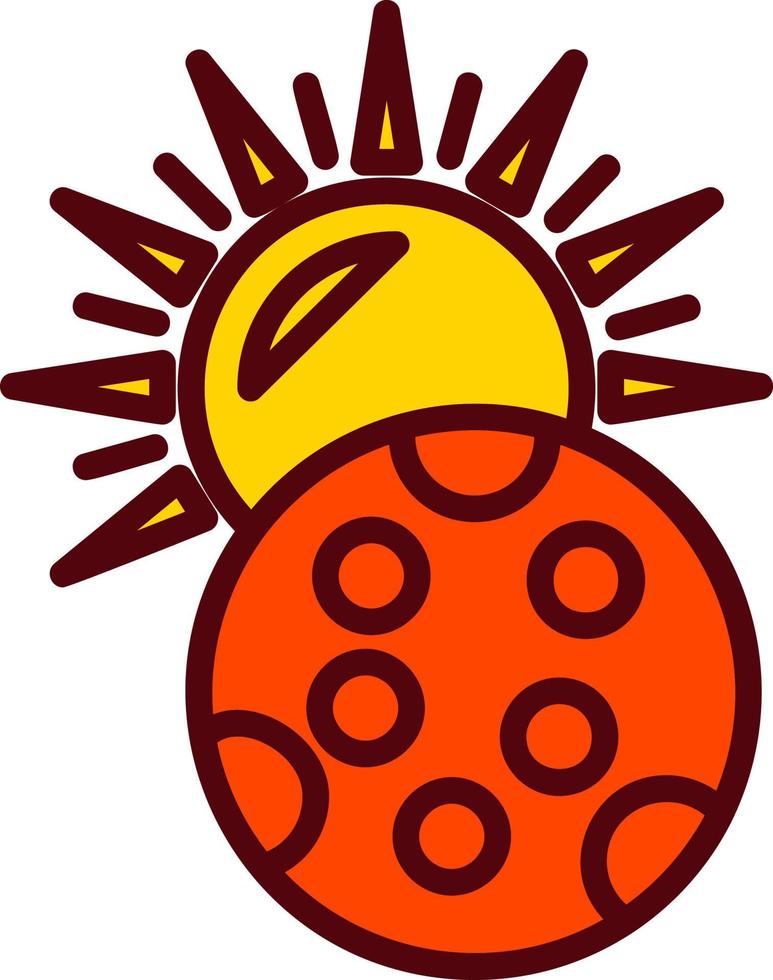 Moon and Sun Vector Icon