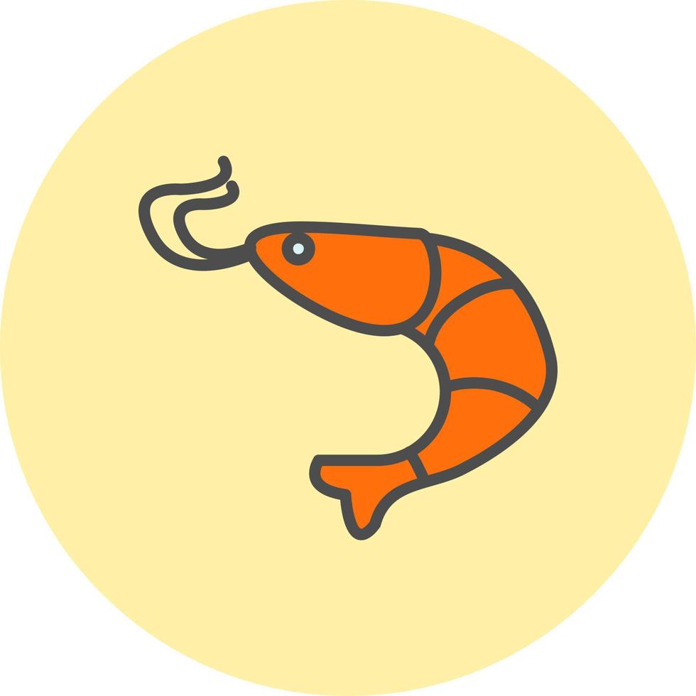 icono de vector de gambas