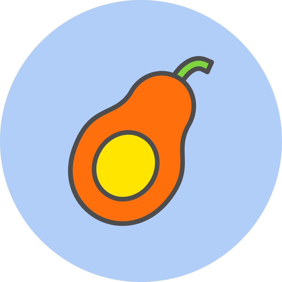 icono de vector de aguacate