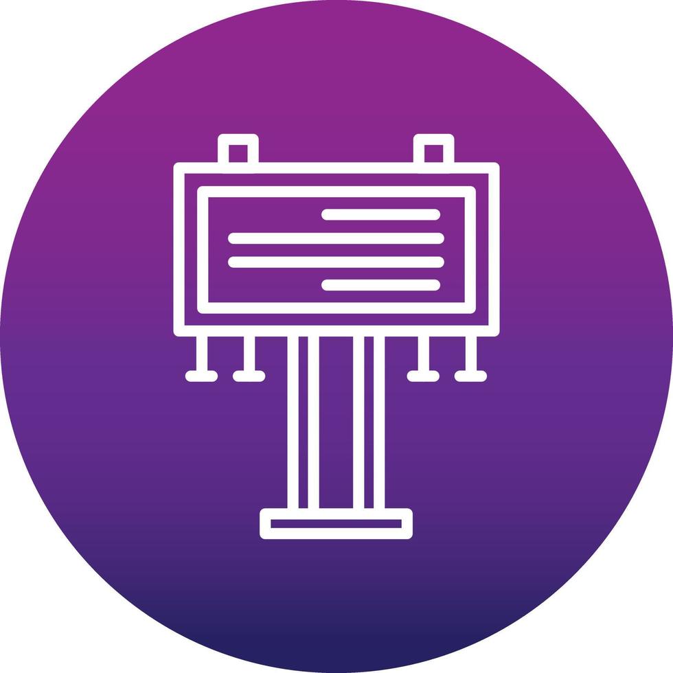 Billboard Vector Icon