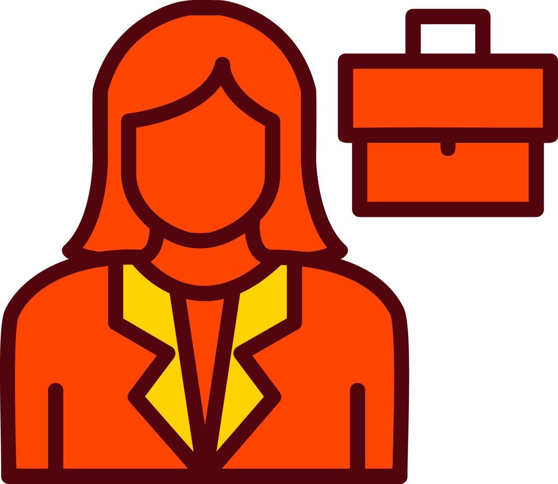 icono de vector de mujer de negocios