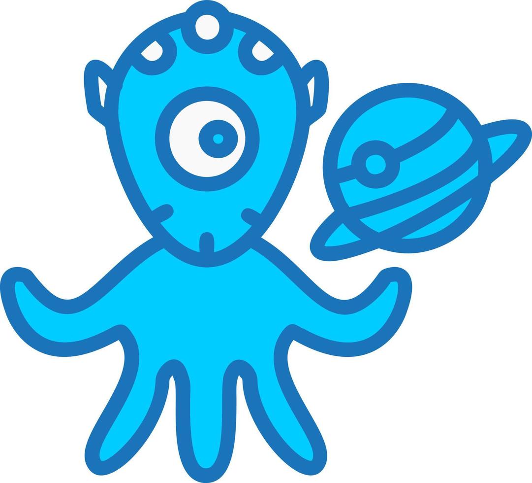 Space Alien Vector Icon