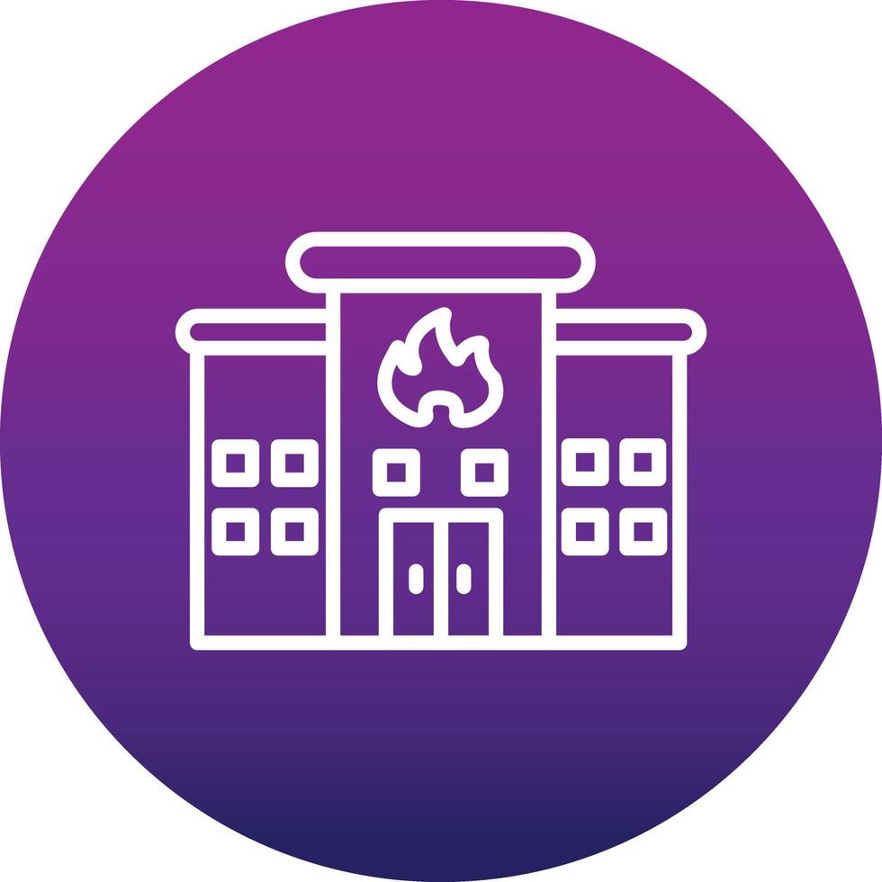 Fire Station Vector Icon