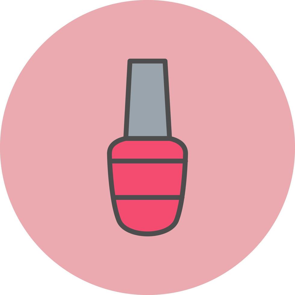 icono de vector de esmalte de uñas